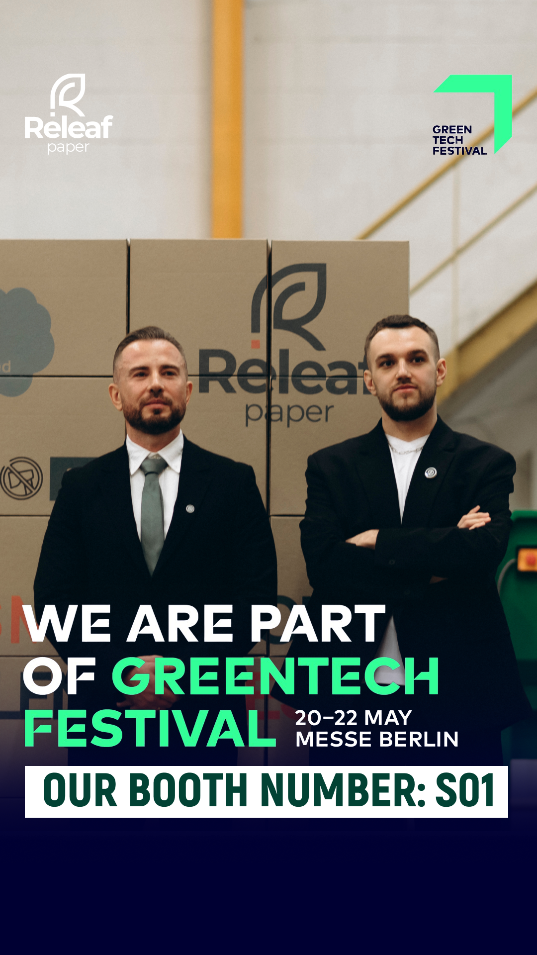 Releaf Paper at GREENTECH FESTIVAL 2025!