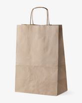 Releaf Paper Bag, Medium, 255(W)х370(H)x150(B) mm, No print (100 pcs)