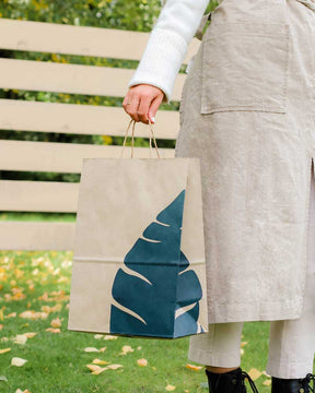 Eco friendly Releaf Paper Bag, Leaf Kingdom, Medium (100 pcs)